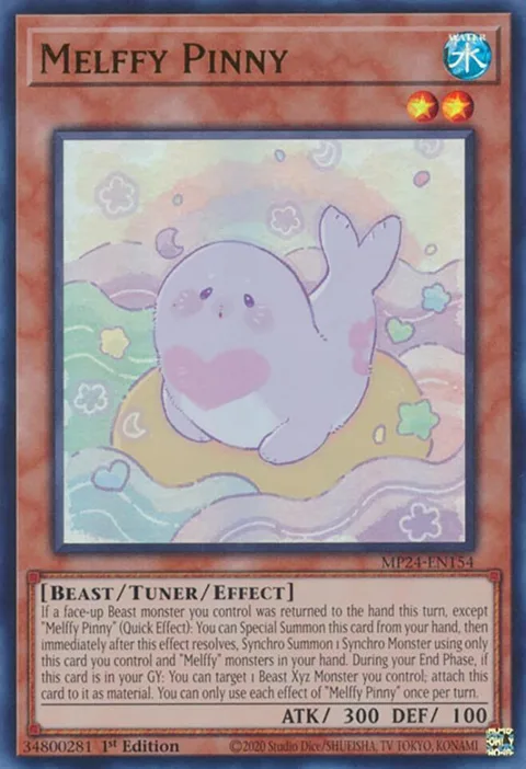 Melffy Pinny MP24-EN154 Yu-Gi-Oh card from 25th Anniversary Tin: Dueling Mirrors