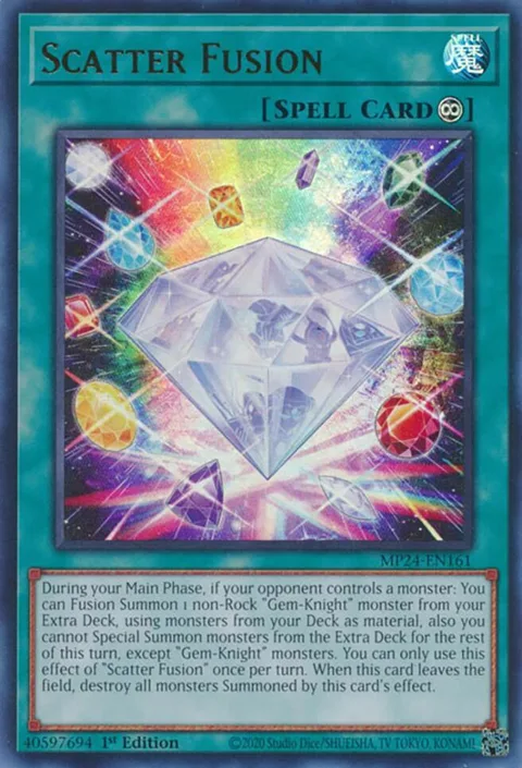 Scatter Fusion MP24-EN161 Yu-Gi-Oh card from 25th Anniversary Tin: Dueling Mirrors