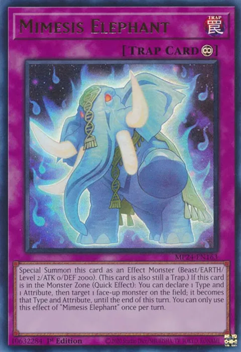 Mimesis Elephant MP24-EN163 Yu-Gi-Oh card from 25th Anniversary Tin: Dueling Mirrors