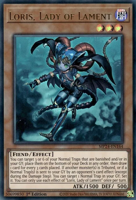 Loris, Lady of Lament MP24-EN164 Yu-Gi-Oh card from 25th Anniversary Tin: Dueling Mirrors