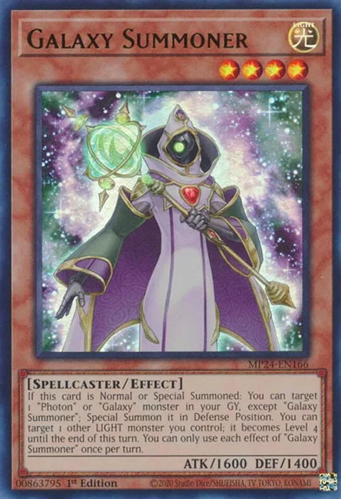 Galaxy Summoner MP24-EN166 Yu-Gi-Oh card from 25th Anniversary Tin: Dueling Mirrors