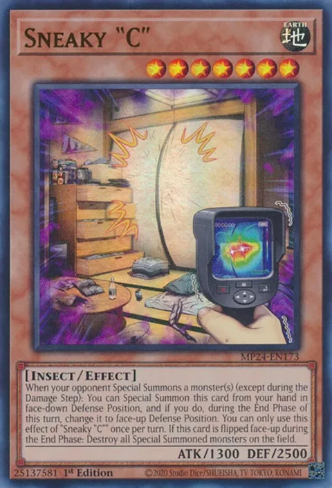 Sneaky "C" MP24-EN173 Yu-Gi-Oh card from 25th Anniversary Tin: Dueling Mirrors