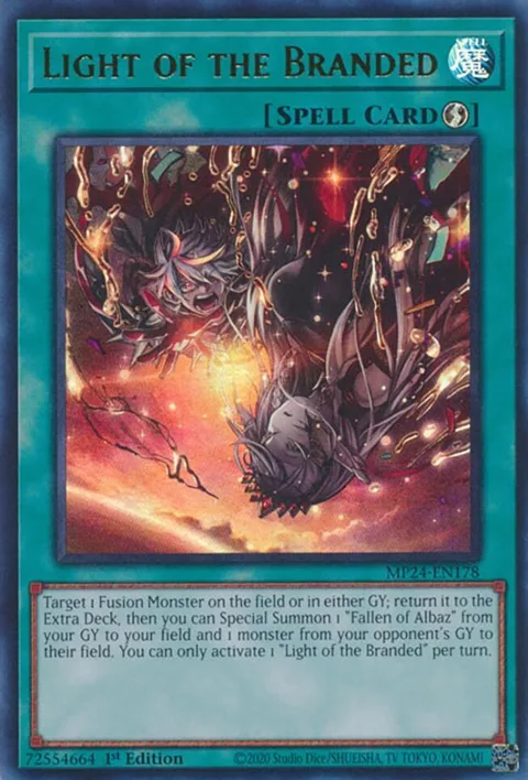 Light of the Branded MP24-EN178 Yu-Gi-Oh card from 25th Anniversary Tin: Dueling Mirrors