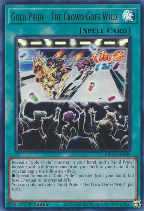 Gold Pride - The Crowd Goes Wild! MP24-EN182 Yu-Gi-Oh card from 25th Anniversary Tin: Dueling Mirrors
