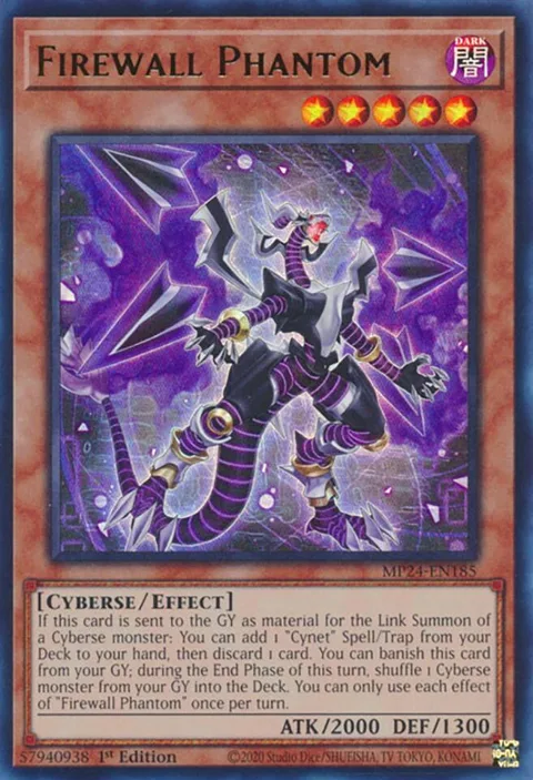 Firewall Phantom MP24-EN185 Yu-Gi-Oh card from 25th Anniversary Tin: Dueling Mirrors