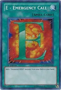 E - Emergency Call RYMP-EN024 1st Edition Yu-Gi-Oh card from Ra Yellow Mega Pack