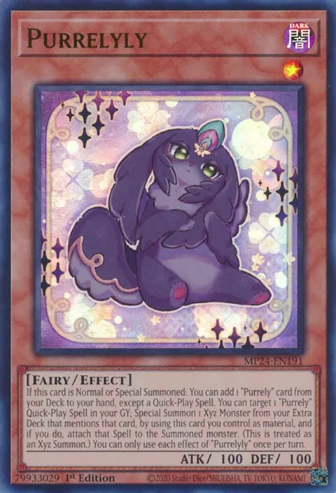 Purrelyly MP24-EN191 Yu-Gi-Oh card from 25th Anniversary Tin: Dueling Mirrors