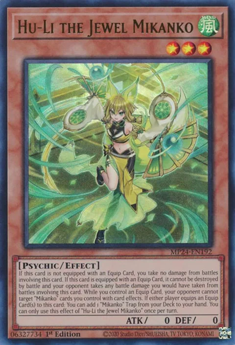 Hu-Li the Jewel Mikanko MP24-EN192 Yu-Gi-Oh card from 25th Anniversary Tin: Dueling Mirrors