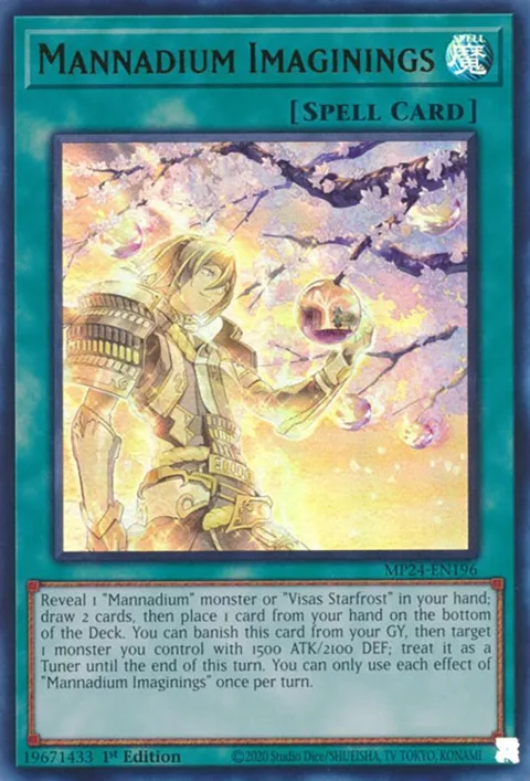Mannadium Imaginings MP24-EN196 Yu-Gi-Oh card from 25th Anniversary Tin: Dueling Mirrors