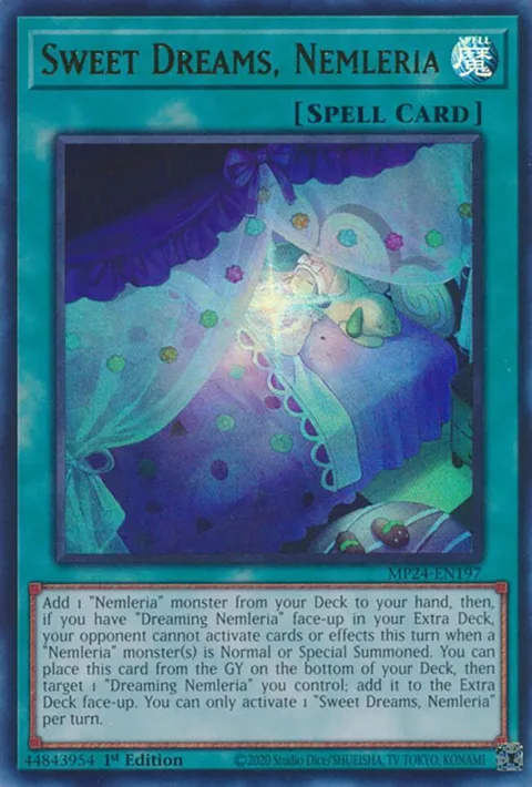 Sweet Dreams, Nemleria MP24-EN197 Yu-Gi-Oh card from 25th Anniversary Tin: Dueling Mirrors