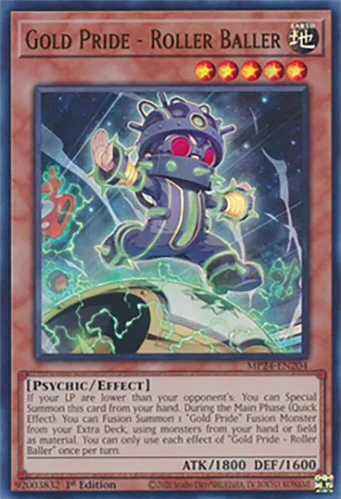 Gold Pride - Roller Baller MP24-EN204 Yu-Gi-Oh card from 25th Anniversary Tin: Dueling Mirrors