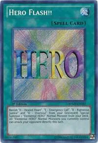 Hero Flash!! RYMP-EN027 1st Edition Yu-Gi-Oh card from Ra Yellow Mega Pack
