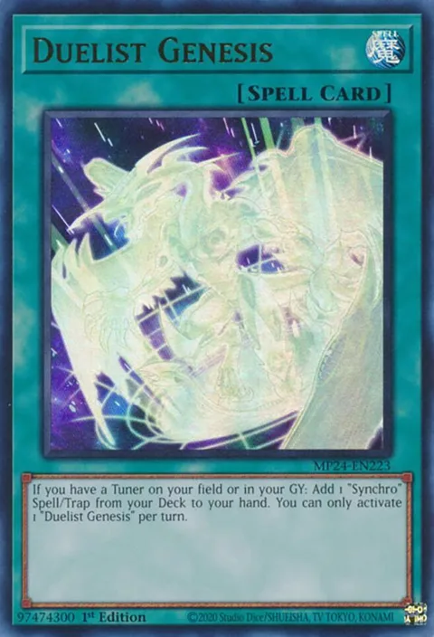 Duelist Genesis MP24-EN223 Yu-Gi-Oh card from 25th Anniversary Tin: Dueling Mirrors