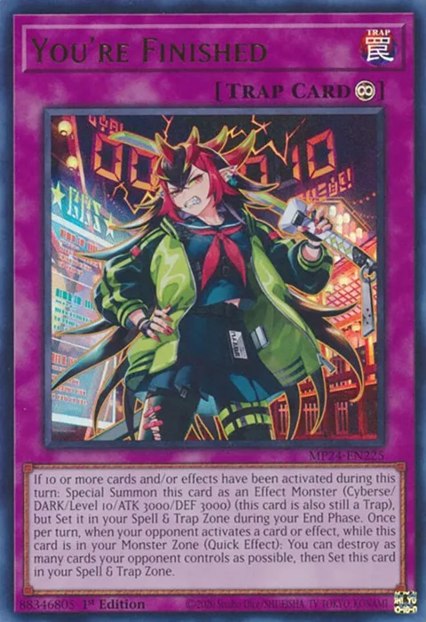 You're Finished MP24-EN225 Yu-Gi-Oh card from 25th Anniversary Tin: Dueling Mirrors