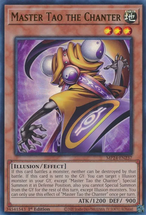 Master Tao the Chanter MP24-EN237 Yu-Gi-Oh card from 25th Anniversary Tin: Dueling Mirrors