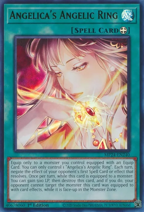 Angelica's Angelic Ring MP24-EN240 Yu-Gi-Oh card from 25th Anniversary Tin: Dueling Mirrors