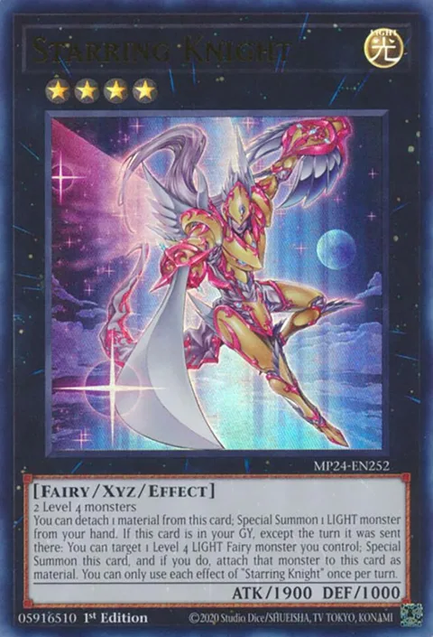 Starring Knight MP24-EN252 Yu-Gi-Oh card from 25th Anniversary Tin: Dueling Mirrors
