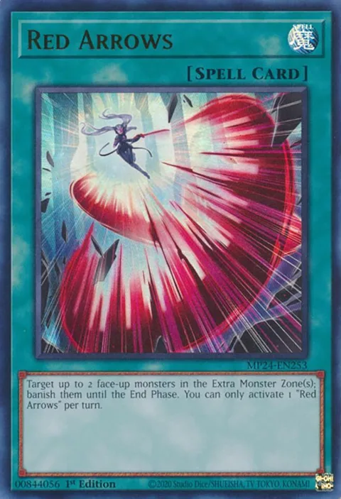 Red Arrows MP24-EN253 Yu-Gi-Oh card from 25th Anniversary Tin: Dueling Mirrors