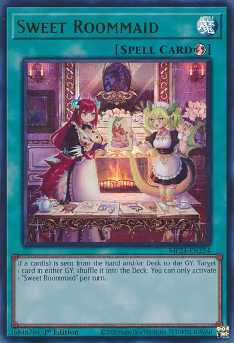 Sweet Roommaid MP24-EN254 Yu-Gi-Oh card from 25th Anniversary Tin: Dueling Mirrors