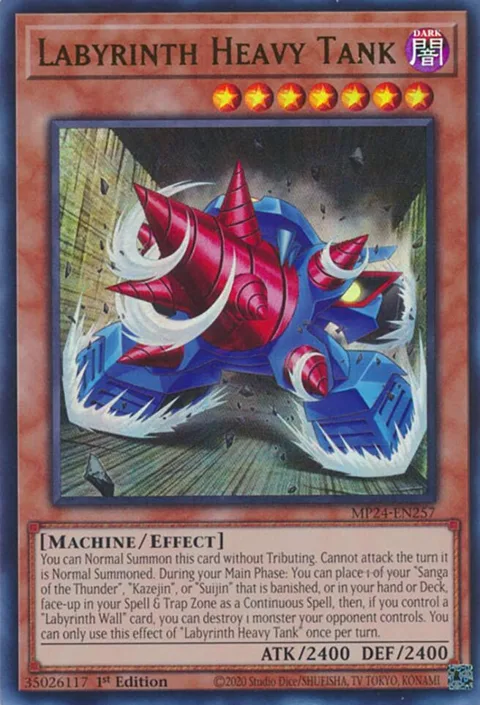Labyrinth Heavy Tank MP24-EN257 Yu-Gi-Oh card from 25th Anniversary Tin: Dueling Mirrors