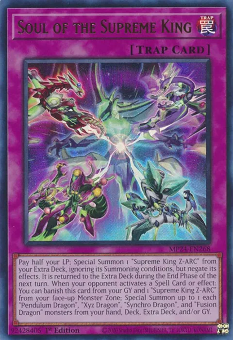 Soul of the Supreme King MP24-EN268 Yu-Gi-Oh card from 25th Anniversary Tin: Dueling Mirrors