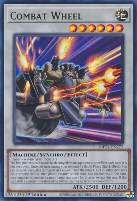 Combat Wheel MP24-EN272 Yu-Gi-Oh card from 25th Anniversary Tin: Dueling Mirrors