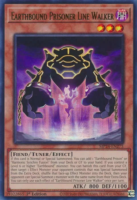 Earthbound Prisoner Line Walker MP24-EN275 Yu-Gi-Oh card from 25th Anniversary Tin: Dueling Mirrors