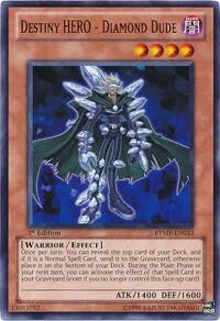 Destiny HERO - Diamond Dude RYMP-EN033 Unlimited Yu-Gi-Oh card from Ra Yellow Mega Pack