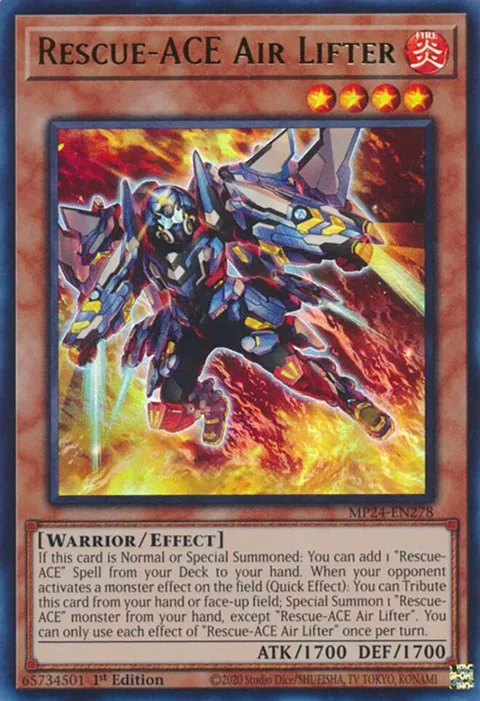 Rescue-ACE Air Lifter MP24-EN278 Yu-Gi-Oh card from 25th Anniversary Tin: Dueling Mirrors