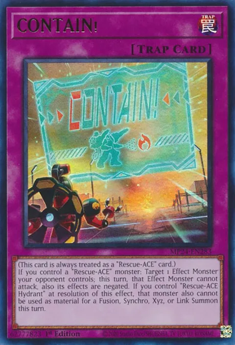 CONTAIN! MP24-EN283 Yu-Gi-Oh card from 25th Anniversary Tin: Dueling Mirrors