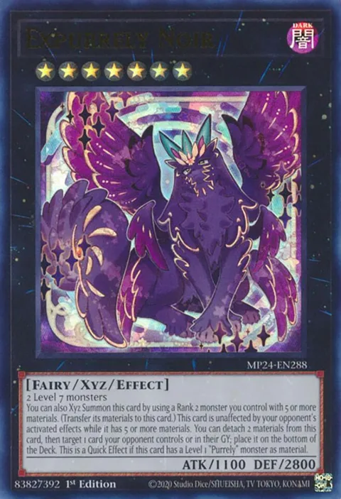 Expurrely Noir MP24-EN288 Yu-Gi-Oh card from 25th Anniversary Tin: Dueling Mirrors