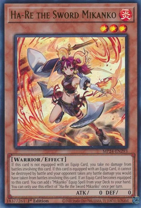Ha-Re the Sword Mikanko MP24-EN293 Yu-Gi-Oh card from 25th Anniversary Tin: Dueling Mirrors