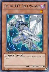 Destiny HERO - Disk Commander RYMP-EN035 Unlimited Yu-Gi-Oh card from Ra Yellow Mega Pack