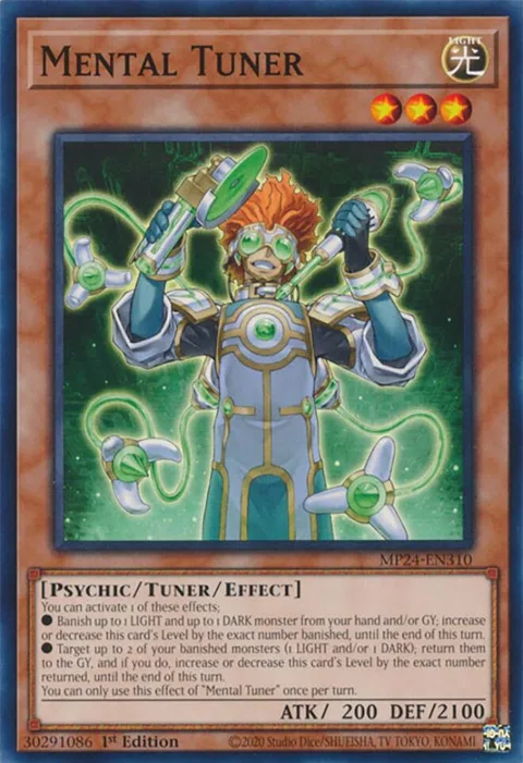 Mental Tuner MP24-EN310 Yu-Gi-Oh card from 25th Anniversary Tin: Dueling Mirrors