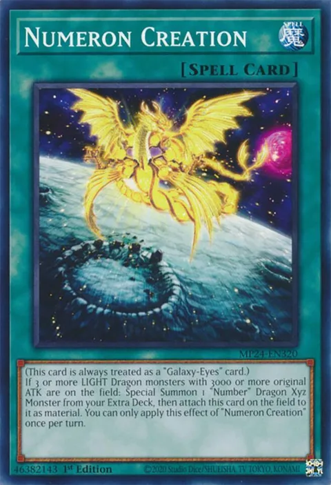 Numeron Creation MP24-EN320 Yu-Gi-Oh card from 25th Anniversary Tin: Dueling Mirrors
