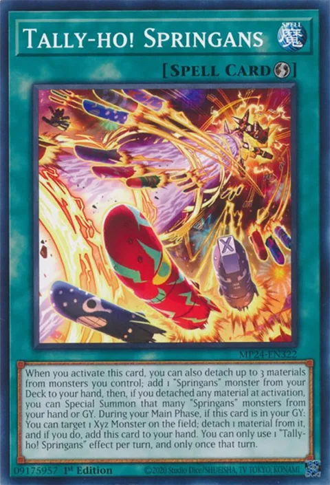 Tally-ho! Springans MP24-EN322 Yu-Gi-Oh card from 25th Anniversary Tin: Dueling Mirrors
