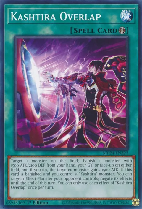 Kashtira Overlap MP24-EN323 Yu-Gi-Oh card from 25th Anniversary Tin: Dueling Mirrors