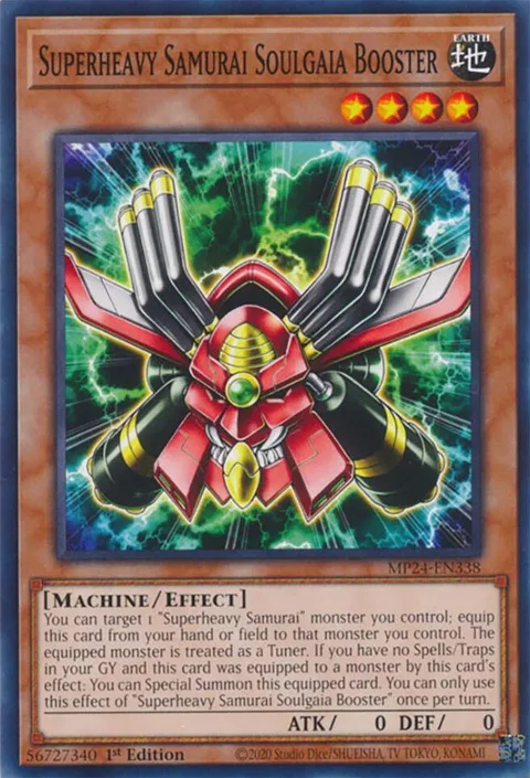 Superheavy Samurai Soulgaia Booster MP24-EN338 Yu-Gi-Oh card from 25th Anniversary Tin: Dueling Mirrors