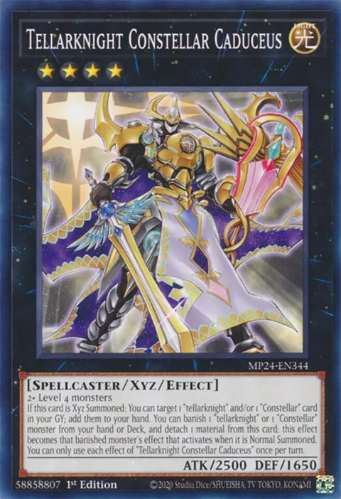 Tellarknight Constellar Caduceus MP24-EN344 Yu-Gi-Oh card from 25th Anniversary Tin: Dueling Mirrors