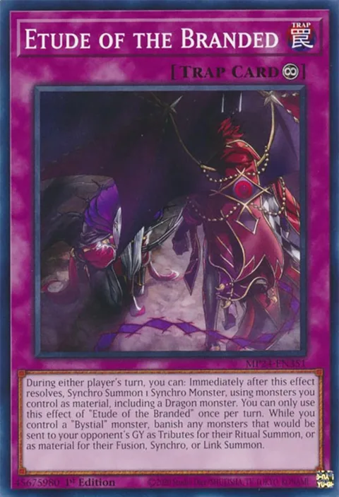 Etude of the Branded MP24-EN351 Yu-Gi-Oh card from 25th Anniversary Tin: Dueling Mirrors