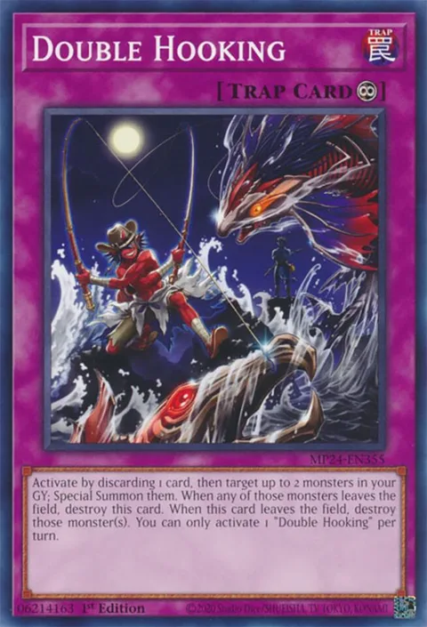 Double Hooking MP24-EN355 Yu-Gi-Oh card from 25th Anniversary Tin: Dueling Mirrors