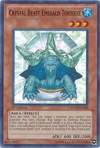 Crystal Beast Emerald Tortoise RYMP-EN042 Unlimited Yu-Gi-Oh card from Ra Yellow Mega Pack