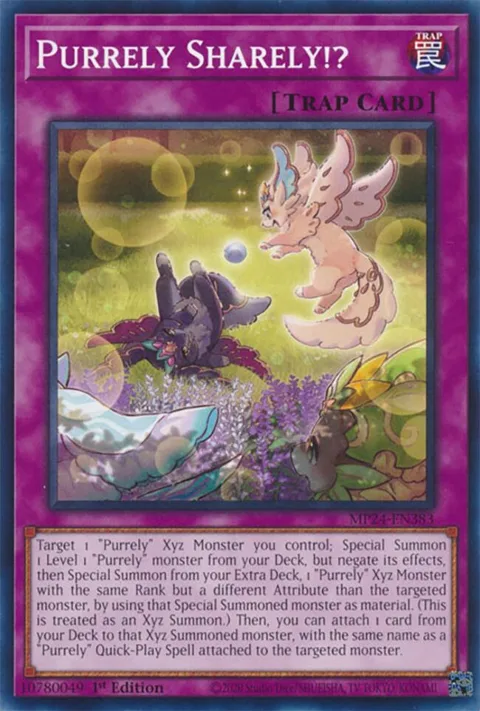 Purrely Sharely!? MP24-EN383 Yu-Gi-Oh card from 25th Anniversary Tin: Dueling Mirrors