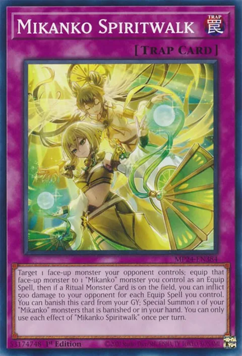 Mikanko Spiritwalk MP24-EN384 Yu-Gi-Oh card from 25th Anniversary Tin: Dueling Mirrors