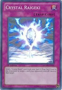 Crystal Raigeki RYMP-EN055 1st Edition Yu-Gi-Oh card from Ra Yellow Mega Pack