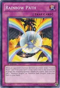 Rainbow Path RYMP-EN056 1st Edition Yu-Gi-Oh card from Ra Yellow Mega Pack