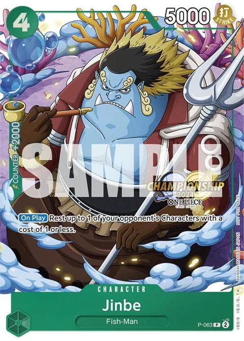 Jinbe CS 2024 Event Pack P-063 One Piece card from One Piece Promotion Cards