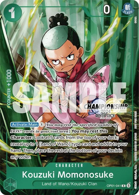 Kouzuki Momonosuke CS 2024 Celebration Pack OP01-041 One Piece card from One Piece Promotion Cards