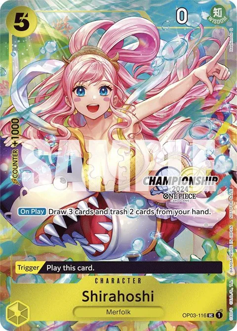Shirahoshi CS 2024 Celebration Pack OP03-116 One Piece card from One Piece Promotion Cards