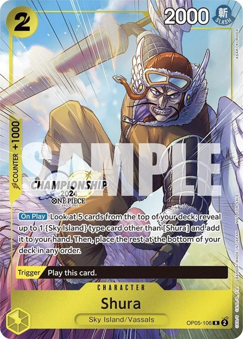 Shura CS 2024 Celebration Pack OP05-106 One Piece card from One Piece Promotion Cards